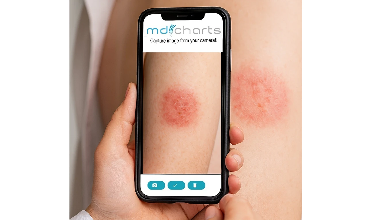 Step 1: Capture clinical images directly from your mobile device.